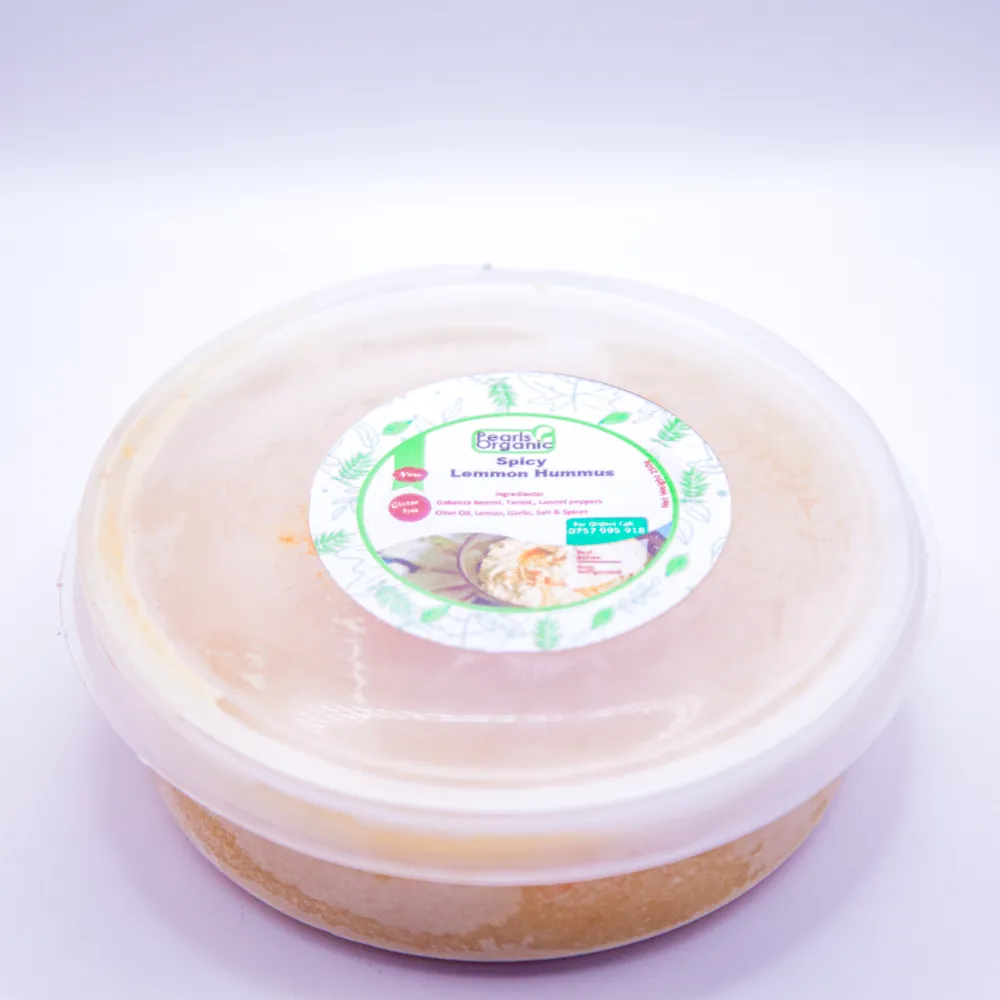 Pearl Organics Spicy Lemon Hummus -1000x1000 Pearl Organics Spicy Lemon Hummus 250g - Image 1